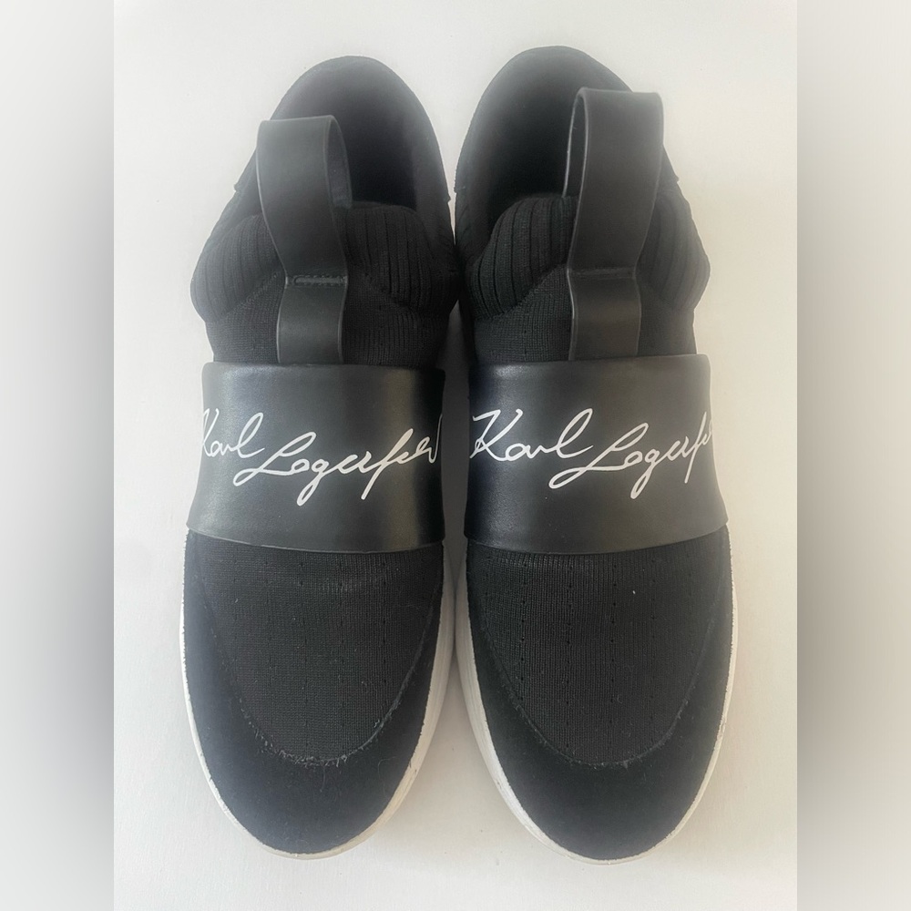 Karl Lagerfeld Black and White Sneakers